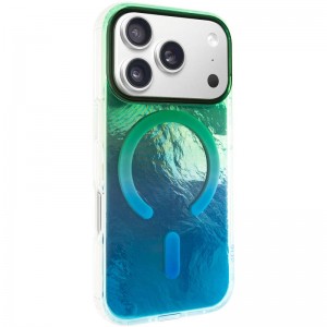 Чохол TPU Shiny Mountain Magnetic Fit для Apple iPhone 17 Pro Max (6.9") Green / Blue