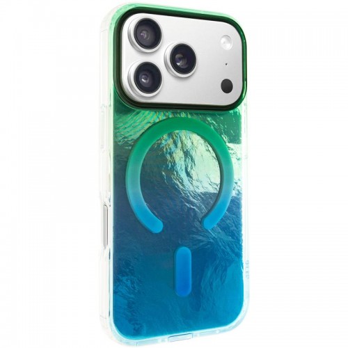 Чохол TPU Shiny Mountain Magnetic Fit для Apple iPhone 17 Pro Max (6.9") Green / Blue