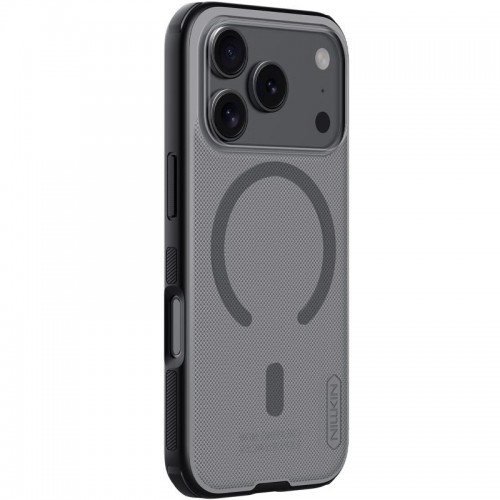 Чехол Nillkin Matte Magnetic Pro для Apple iPhone 17 Pro (6.3") Прозрачный черный