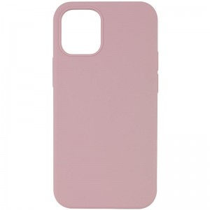 Чохол Silk (AA) NO LOGO with Magnetic Fit для Apple iPhone 12 Pro Max (6.7") Рожевий / Pink Sand