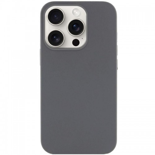 Чехол Silk (AA) NO LOGO with Magnetic Fit для Apple iPhone 15 Pro (6.1") Серый / Dark Gray