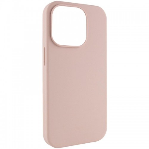 Чохол Silk (AA) NO LOGO with Magnetic Fit для Apple iPhone 16 Pro (6.3") Рожевий / Pink Sand