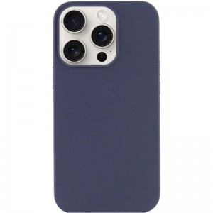 Чохол Silk (AA) NO LOGO with Magnetic Fit для Apple iPhone 16 Pro (6.3") Темно-синій / Midnight blue