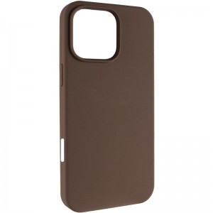Чехол Silk (AA) NO LOGO with Magnetic Fit для Apple iPhone 16e / 17e (6.1") Коричневый / Brown