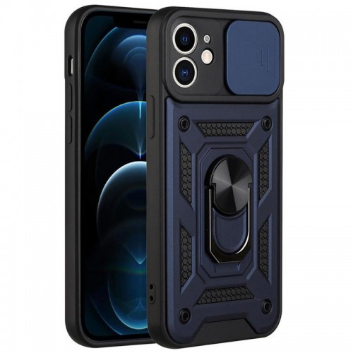 Чехол Ummi Camshield Serge Ring для Apple iPhone 11 (6.1") Синий / Navy