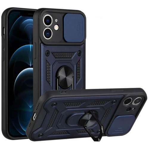 Чехол Ummi Camshield Serge Ring для Apple iPhone 11 (6.1") Синий / Navy