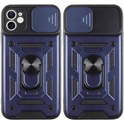 Чехол Ummi Camshield Serge Ring для Apple iPhone 11 (6.1") Синий / Navy