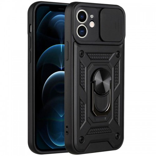Чохол Ummi Camshield Serge Ring для Apple iPhone 11 (6.1") Чорний / Black