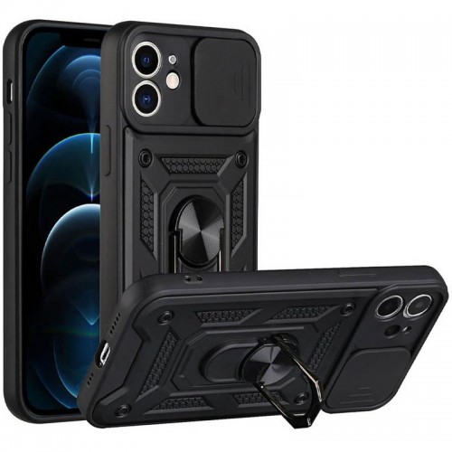 Чохол Ummi Camshield Serge Ring для Apple iPhone 11 (6.1") Чорний / Black