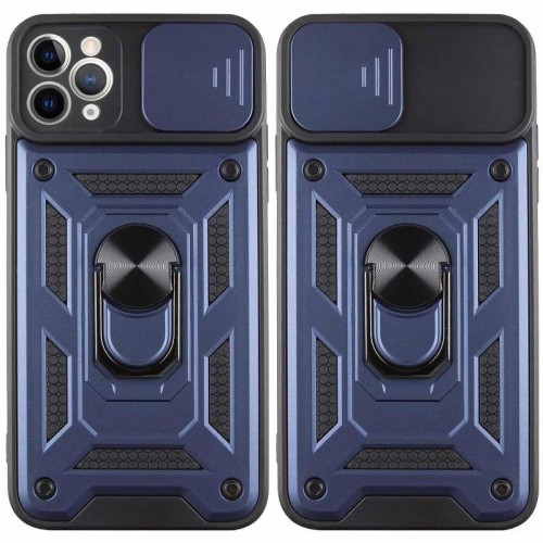 Чехол Ummi Camshield Serge Ring для Apple iPhone 11 Pro Max (6.5") Синий / Navy