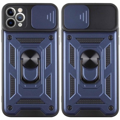 Чехол Ummi Camshield Serge Ring для Apple iPhone 12 Pro Max (6.7") Синий / Navy