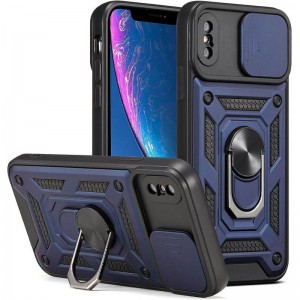 Чохол Ummi Camshield Serge Ring для Apple iPhone X / XS (5.8") Синій / Navy