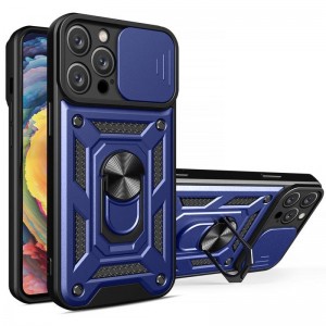 Чехол Ummi Camshield Serge Ring для Apple iPhone 13 Pro Max (6.7") Синий / Navy