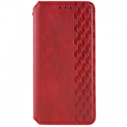 Шкіряний чохол-книжка GETMAN Cubic (PU) для Apple iPhone 13 / 14 (6.1") Червоний