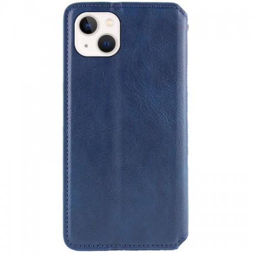 Шкіряний чохол-книжка GETMAN Cubic (PU) для Apple iPhone 13 / 14 (6.1") Синій