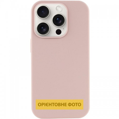 Чехол Silk (AA) БЕЗ ЛОГОТИПА с Magnetic Fit для Apple iPhone 17 (6.3") Розовый / Pink Sand