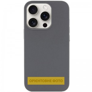 Чохол Silk (AA) NO LOGO with Magnetic Fit для Apple iPhone 17 Pro (6.3") Сірий / Dark Gray