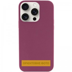 Чохол Silk (AA) NO LOGO with Magnetic Fit для Apple iPhone 17 Pro Max (6.9") Бордовий / Plum
