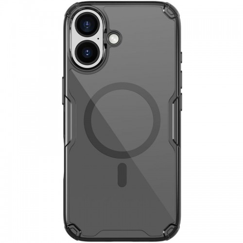 TPU чехол Nillkin Nature Pro Magnetic для Apple iPhone 17 (6.3") Черный (прозрачный)