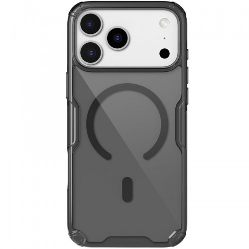 TPU чехол Nillkin Nature Pro Magnetic для Apple iPhone 17 Pro (6.3") Черный (прозрачный)