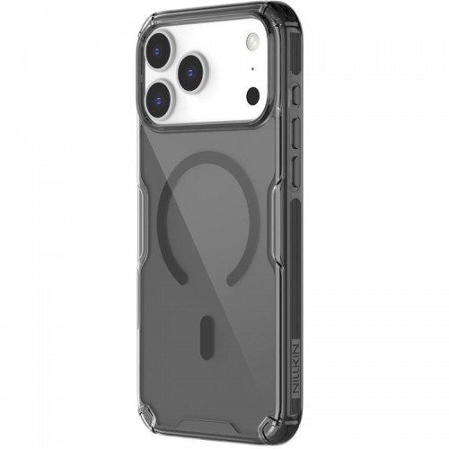 TPU чехол Nillkin Nature Pro Magnetic для Apple iPhone 17 Pro Max (6.9") Черный (прозрачный)