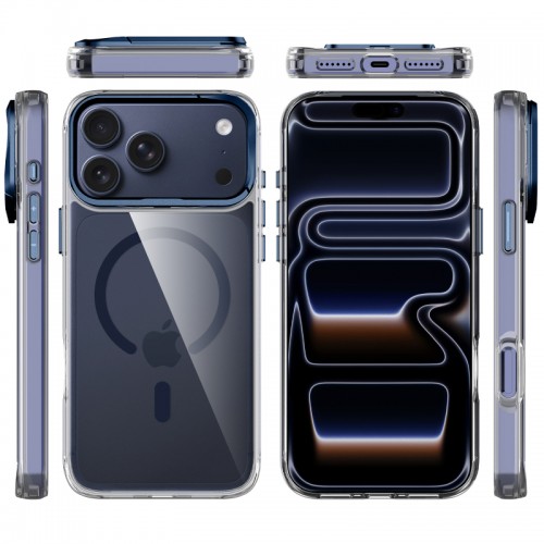 Чохол TPU Space Case Apex with MagSafe для Apple iPhone 17 Pro (6.3") Navy Blue