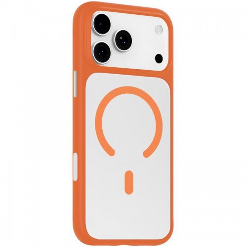 TPU+PC чехол Blueo Skin Friendly Frosted с MagSafe для Apple iPhone 17 Pro (6.3") Оранжевый / Orange