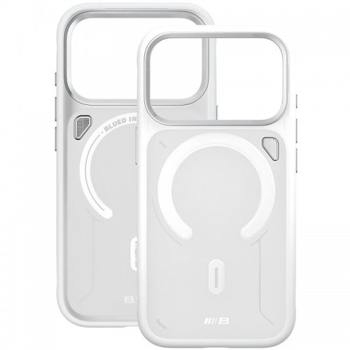 TPU+PC чехол Blueo Frosted Heat Dissipation Stand with MagSafe для Apple iPhone 17 Pro (6.3") Белый / White