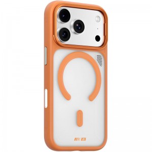 TPU+PC чехол Blueo Frosted Heat Dissipation Stand with MagSafe для Apple iPhone 17 Pro (6.3") Оранжевый / Orange