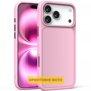 TPU+ПК чехол Metal Buttons для Apple iPhone 17 (6.3") Розовый / Pink