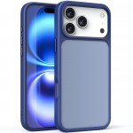 TPU+PC чехол Metal Buttons для Apple iPhone 17 Pro (6.3") Синий / Navy Blue
