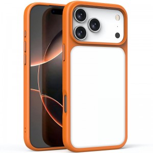 TPU+PC чехол Metal Buttons для Apple iPhone 17 Pro Max (6.9") Оранжевый / Orange
