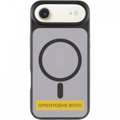 TPU+PC чехол Metal Buttons with MagSafe для Apple iPhone 17 Air (6.5") Черный / Black