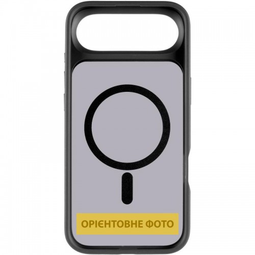 TPU+PC чехол Metal Buttons with MagSafe для Apple iPhone 17 Air (6.5") Черный / Black