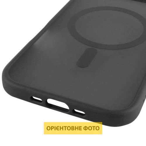 TPU+PC чехол Metal Buttons with MagSafe для Apple iPhone 17 Air (6.5") Черный / Black