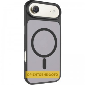 TPU+PC чохол Metal Buttons with MagSafe для Apple iPhone 17 Air (6.5") Чорний / Black