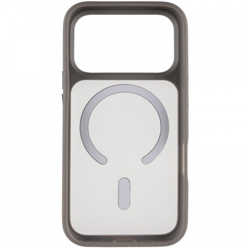 TPU+PC чохол Metal Buttons with MagSafe для Apple iPhone 17 Pro (6.3") Сірий / Grey