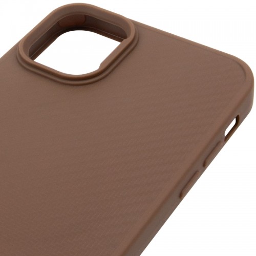TPU чохол Carbon Protective with Magsafe для Apple iPhone 12 Pro Max (6.7") Coffee