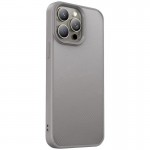 TPU чохол Carbon Protective with Magsafe для Apple iPhone 14 Pro Max (6.7") Grey