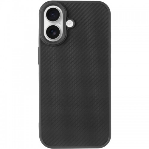 TPU чехол Carbon Protective with Magsafe для Apple iPhone 17 (6.3") Black