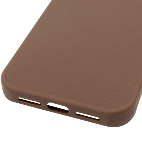 TPU чехол Carbon Protective with Magsafe для Apple iPhone 17 (6.3") Coffee