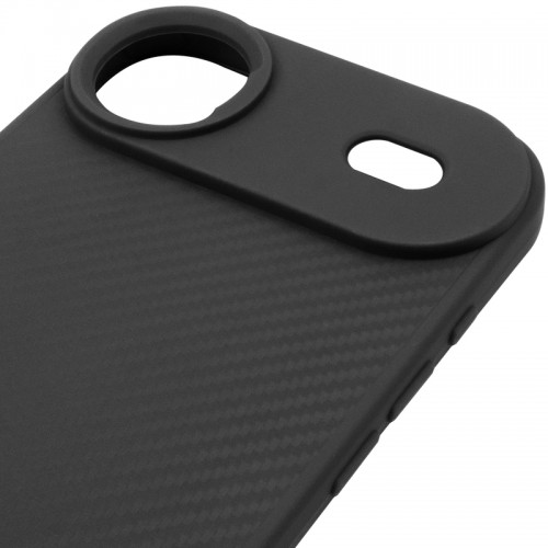 TPU чехол Carbon Protective with Magsafe для Apple iPhone 17 Air (6.5") Black