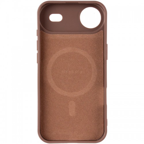 TPU чехол Carbon Protective with Magsafe для Apple iPhone 17 Air (6.5") Coffee
