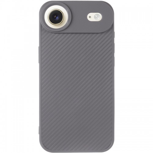 TPU чехол Carbon Protective with Magsafe для Apple iPhone 17 Air (6.5") Серый