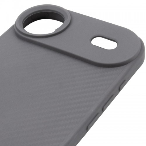 TPU чехол Carbon Protective with Magsafe для Apple iPhone 17 Air (6.5") Серый