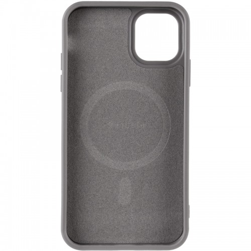 TPU чехол Carbon Protective with Magsafe для Apple iPhone 13 / 14 (6.1") серый