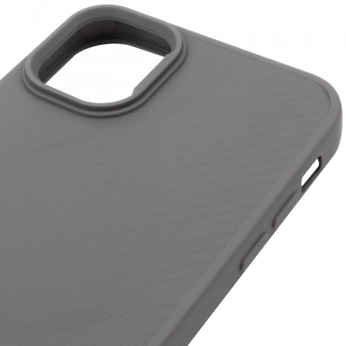 TPU чехол Carbon Protective with Magsafe для Apple iPhone 13 / 14 (6.1") серый