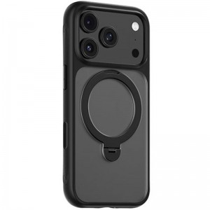 TPU+PC чехол Blueo Skin Friendly 360 Rotatable Stand with MagSafe для Apple iPhone 17 Pro (6.3") Черный