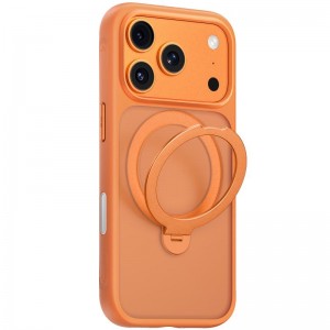 TPU+PC чехол Blueo Skin Friendly 360 Поворотная Подставка с MagSafe для Apple iPhone 17 Pro (6.3") Оранжевый
