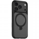 TPU+PC чехол Blueo Skin Friendly 360 Rotatable Stand с MagSafe для Apple iPhone 17 Pro Max (6.9") Черный